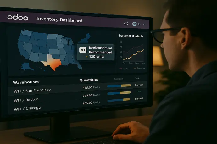 AI Replenishment Suggestions Use artificial intelligence to generate stock replenishment suggestions based on live sales and consumption data. AI Replenishment Suggestions Use artificial intelligence to generate stock replenishment suggestions based on live sales and consumption data.