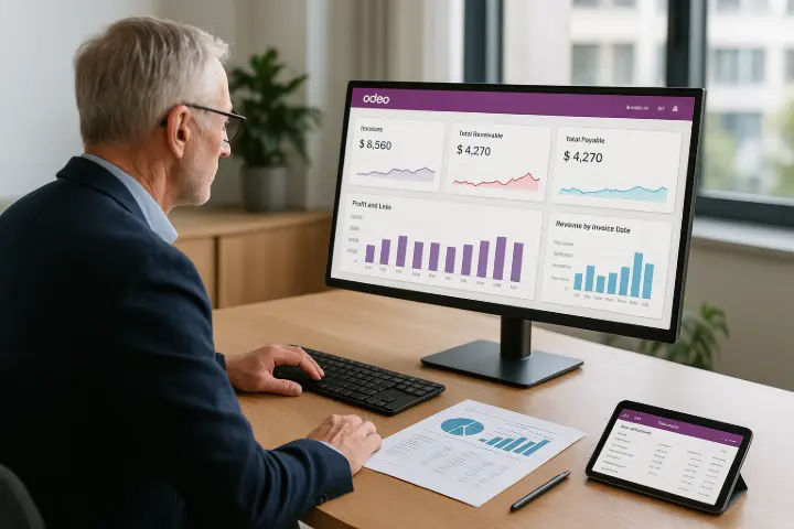 Smarter Invoicing, Financial Insights & Reporting Odoo 19 delivers enhanced PDF reporting, more powerful audit logs, and real-time financial dashboards. The invoicing app has been expanded to support follow-up actions, aged reports, improved invoice delivery, private-use expense handling, and PEPPOL e-invoicing compliance. /IMAGE Version 19 brings a serious upgrade to financial operations. Imagine a mid-sized wholesale distributor using Xero and spreadsheets struggles with late payments and lacks real-time visibility. After switching to Odoo 19 with WMSSoft, they automate payment follow-ups, generate aged receivables instantly, and streamline invoice delivery — cutting debtor days by 20% and gaining full oversight of daily financial performance via a live dashboard. Enhanced PDF Reporting & Real-Time Dashboards Financial data is now easier to visualise, share, and audit. Generate rich PDF reports, track KPI dashboards in real time, and access audit logs without third-party tools. Invoicing App Overhaul • Follow-up actions for overdue payments • Aged reports and bank sync enhancements • Private-use expense handling • Improved invoice delivery and format customisation • Seamless PEPPOL integration for AU and global compliance If your finance team is drowning in admin, this release throws them a lifeline. Smarter Invoicing, Financial Insights & Reporting Odoo 19 delivers enhanced PDF reporting, more powerful audit logs, and real-time financial dashboards. The invoicing app has been expanded to support follow-up actions, aged reports, improved invoice delivery, private-use expense handling, and PEPPOL e-invoicing compliance. /IMAGE Version 19 brings a serious upgrade to financial operations. Imagine a mid-sized wholesale distributor using Xero and spreadsheets struggles with late payments and lacks real-time visibility. After switching to Odoo 19 with WMSSoft, they automate payment follow-ups, generate aged receivables instantly, and streamline invoice delivery — cutting debtor days by 20% and gaining full oversight of daily financial performance via a live dashboard. Enhanced PDF Reporting & Real-Time Dashboards Financial data is now easier to visualise, share, and audit. Generate rich PDF reports, track KPI dashboards in real time, and access audit logs without third-party tools. Invoicing App Overhaul • Follow-up actions for overdue payments • Aged reports and bank sync enhancements • Private-use expense handling • Improved invoice delivery and format customisation • Seamless PEPPOL integration for AU and global compliance If your finance team is drowning in admin, this release throws them a lifeline.