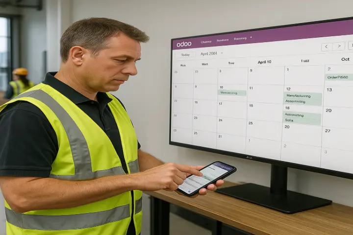 Framework & User Experience Upgrades Major usability upgrades include calendar multi-edit, a smarter Gantt view with zoom/folding, and a mobile UI redesign for speed and clarity. Performance is faster across menus, search, and rendering. /IMAGE Imagine a project-based construction firm previously spent hours manually adjusting project timelines. With Odoo 19, the Gantt view allows them to zoom, resize tasks, and shift work across teams visually. On-site managers use mobile access with pull-to-refresh and compact dashboards, allowing them to update and view schedules in real time from the field. Calendar & Gantt View Enhancements • Multi-edit calendar records in bulk • Gantt now supports zoom scaling, tooltip resizing, off-hour folding, and a sparse mode for unscheduled tasks Mobile UI Rebuilt • Pull-to-refresh • Bottom sheets • Compact data displays • Faster load times Whether on mobile or desktop, the system is sharper, faster, and more user-friendly. ________________________________________ Smarter Access Rights & Security Security and admin are now more flexible — and far less error-prone. • Group implications auto-detected (no more manual permission clashes) • Merged access rights and record rules • Default app install grants default access • Streamlined interface for scopes, group customisation, and privileges ________________________________________ Performance Boosts You’ll Actually Notice • Cached menus for faster page loads • Optimised search queries and batch reads • Smoother calendar rendering with large datasets • Global mobile UI performance improvements This is not just polish — it's speed where it matters. Framework & User Experience Upgrades Major usability upgrades include calendar multi-edit, a smarter Gantt view with zoom/folding, and a mobile UI redesign for speed and clarity. Performance is faster across menus, search, and rendering. /IMAGE Imagine a project-based construction firm previously spent hours manually adjusting project timelines. With Odoo 19, the Gantt view allows them to zoom, resize tasks, and shift work across teams visually. On-site managers use mobile access with pull-to-refresh and compact dashboards, allowing them to update and view schedules in real time from the field. Calendar & Gantt View Enhancements • Multi-edit calendar records in bulk • Gantt now supports zoom scaling, tooltip resizing, off-hour folding, and a sparse mode for unscheduled tasks Mobile UI Rebuilt • Pull-to-refresh • Bottom sheets • Compact data displays • Faster load times Whether on mobile or desktop, the system is sharper, faster, and more user-friendly. ________________________________________ Smarter Access Rights & Security Security and admin are now more flexible — and far less error-prone. • Group implications auto-detected (no more manual permission clashes) • Merged access rights and record rules • Default app install grants default access • Streamlined interface for scopes, group customisation, and privileges ________________________________________ Performance Boosts You’ll Actually Notice • Cached menus for faster page loads • Optimised search queries and batch reads • Smoother calendar rendering with large datasets • Global mobile UI performance improvements This is not just polish — it's speed where it matters.